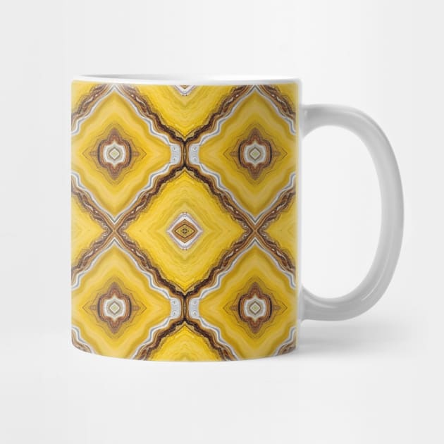 Yellow Diamond Style Seamless Pattern by Odetee